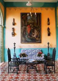 Hacienda Style The Warm Tones Of Mexican Design Are Now Easier For Homeowners To Make Their Ow Spanish Style Homes Mexican Interior Design Hacienda Style Homes