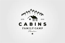 Download Vintage Cabins Logo Vector Illustration Graphic By Lawoel Creative Fabrica SVG Cut Files