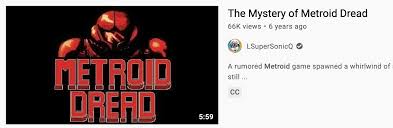 Metroid dread (also known as metroid 5 and metroid v) is a game for the wii u that released on october 21, 2015 worldwide. Ylns8ss Izdqgm