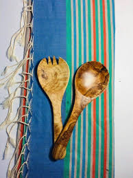 Cadeau De Noel Sejour Untenil Wooden Fourchette Cuillere Cuisine En Bois Olive Kitchen Christmas Gifts Olive Wood Wooden Fork