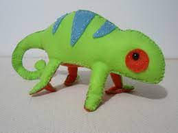 Stuffed Chameleon Stuffed Animal Patterns Plush Pattern Chameleon Craft