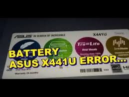Asus X441u Battery Error Youtube