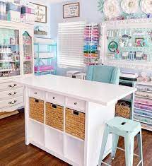 Thank you for joining us on my cricut craft room's blog hop. Cricut The Official Page On Instagram Ocvintagecharm S Craft Room Is Absolute Goals What Is Your F Craft Room Decor Craft Room Tables Diy Craft Room