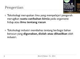 Biasanya ada tiga target utama dari toksikan reproduktif ini. Konsep Dasar Toksikologi Industri Ppt Download