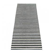 Teppichlaufer Gestreift 70x200 Cm Schwarz Teppichlaufer Teppich Schwarzer Teppich