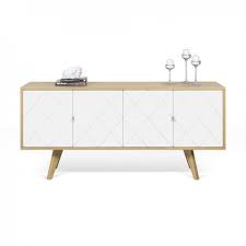 Le point de départ du buffet bas brigitte était de créer un buffet basé sur des formes simples, mais unique en quelque sorte. Buffets Meubles Et Rangements Brigitte Buffet Bas Style Scandinave 4 Portes ChaÂªne Et Blanc Inside75