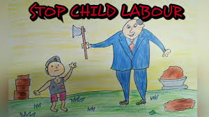 Blog Pendidikan Children Labour Drawing Hand drawn child lake a freedom they need education,red symbol stop child beggar. blog pendidikan children labour drawing