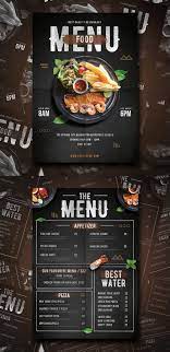 Modern Food Menu Template Psd Food Menu Design Menu Design Template Menu Card Design