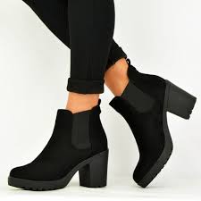 Leather, suede, high heel, and low heel styles available. Women S Black Chelsea Boots Suede Round Toe Chunky Heels Ankle Boots For Work School Date Anniversary Going Out Fsj