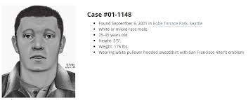 Mga kaso ng sipon: Tumulong na tukuyin ang mga hindi kilalang tao na  natagpuang patay sa King County