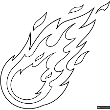 fire coloring page