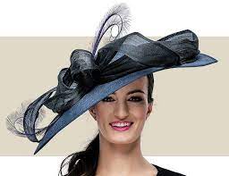 Navy Blue Kentucky Derby Hats For Women Kentucky Derby Hats Kentucky Derby Fashion Derby Hats