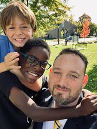 The second picture is a true representation of my boys. Usually Lincoln has  the upper hand, but Lucas seized his opportunity for the ole Sunday picture  choke hold move. 😂❤️ #brianheart #adoptedboys #