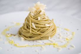 thin veggie spaghetti with olive oil