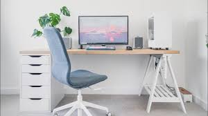 A table is a versatile piece of furniture, often multitasking as dining, working, studying, gaming, and living area. Ikea Desk Setup Home Office Tour 2020 Youtube