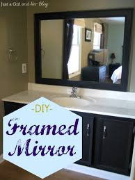 You can easily frame existing mirror with stick on frames for bathroom mirrors. Diy Framed Mirror