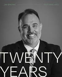 Twenty years ago, a passionate (and slightly less gray-haired) Jim Brown  walked into MBB and changed its trajectory forever. For the last two  decades, Jim has been our fearless leader—guiding the agency
