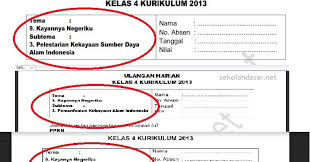 Tema 9 kelas 4 halaman 23. Kumpulan Soal Ulangan Harian K 13 Kelas 4 Tema 9 Sekolahdasar Net