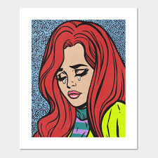 See more ideas about red aesthetic, aesthetic, red. Red Hair Crying Comic Girl Sadgirl Poster Und Kunst Teepublic De