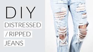 Amazon changes prices millions of times everyday. How To Diy Distressed Ripped Jeans Tutorial Youtube