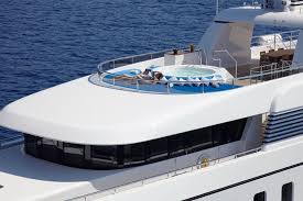 Sundeck Bridge Deck With Hot Tub Superyacht Yacht Super Yachts Yacht Hot Tub