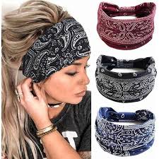 Amazon.com : Yean Boho Wide Headbands Black Stretch Hair Bands Elastic  Turbans Stylish Head Wraps for Women and Girls (Pack of 4) (Boho) : Beauty  & Personal Care