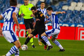 Dembélé snatches last minute winner for barça at camp nou. Fc Barcelona On Twitter Halftime 0 Real Sociedad 2 Barca Antogriezmann 37 Sergino Dest 43 Realsociedadbarca