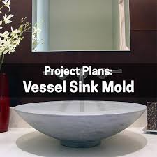 vessel sink mold plans concrete
