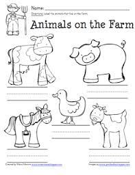 Farm Animal Labeling Page Farm Unit Farm Unit Kindergarten Farm Theme Preschool