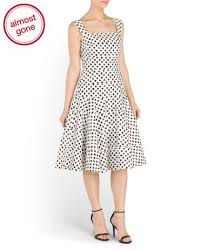 Made In Italy Polka Dotted Dress Clearance T J Maxx Dresses Polka Dot Dress Womens Dresses