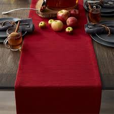 Grasscloth 90 Ruby Red Table Runner Reviews Crate And Barrel Blue Table Runner Orange Table Christmas Dining Table