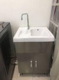 80% granite stone particles + 20% acrylic resin product dimension (mm) : Basin With Cabinet Kitchen Appliances Carousell Malaysia
