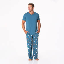 Kickee Pants Men S Print Pajama Pants Deep Sea Baseball Casp Baby Mommy Me Boutique
