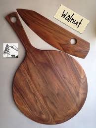 Black Walnut Pizza Set Wood Pizza Wood Utensils Wood Chopping Board