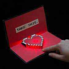 This diy heart pop up card is extra sweet for a couple of reasons other than that it's handmade. Light Up Valentine Cards Learn Sparkfun Com