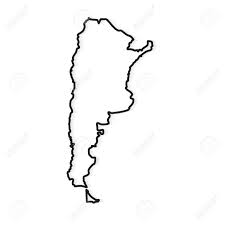 Maphill is more than just a map gallery. Black Outline Of Argentina Map Vector Illustration Royalty Free Cliparts Vectors And Stock Illustration Image 135324972