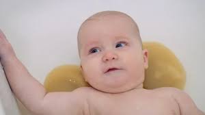 Newborns aren't super active, so they don't really sweat a lot throughout the day. Baby Bath Stock Video Footage Royalty Free Baby Bath Videos Page 14