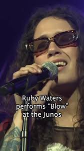 Juno-nominated singer-songwriter @Ruby Waters took the stage to perform her  hit song “Blow” at the Opening Night Awards. #Junos #OpeningNight #Music  #CanadianMusic