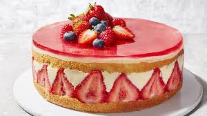 Recipe Traditional Strawberry Fraisier Cake Sainsbury S Recipe Classic French Desserts Fresh Cake French Desserts