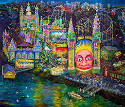 Αποτέλεσμα εικόνας για luna park paintings