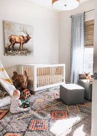 For a more modern flare, try mixing it with other black and white prints, like a fun wallpaper or patterned linens. Bohemian Nursery Rug Cheap Buy Online