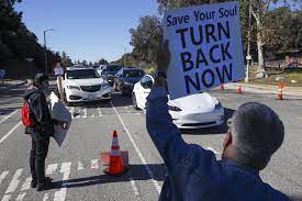 Dodger stadium, los angeles, california. Dodger Stadium Vaccination Site Shut Down Amid Protest Los Angeles Times