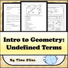 Intro To Geometry Undefined Terms Traditional And Distance Learning Formats Geometry High School Secondary Math Teacher Help