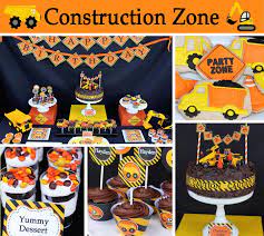 Truck themed birthday party decor. Kara S Party Ideas Construction Party Planning Ideas Supplies Ideas Cake Decorations