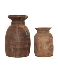 All New Arrivals Mcgee Co Wood Vase Mango Wood Fall Room Decor