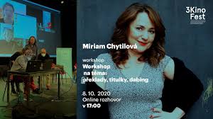 She is a female celebrity. Workshop S Miriam Chytilovou Fenomenalni Dabingovou Reziserkou Youtube