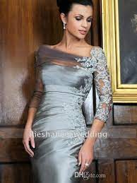 5 out of 5 stars (436) Cheap Lace Appliqued Mother Of The Bride Dresses 3 4 Long Sleeves Sheath Sheer Bateau Neck Knee Length Taffeta Pleated Evening Gown From Rieshaneeawedding 75 Wedding Guest Gowns Mother Of The Bride