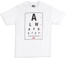 dgk eye chart t shirt white