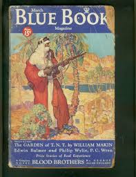 BLUE BOOK PULP-3/1934-AFTER WORLDS COLLIDE-SCI FI ISSUE P/FR