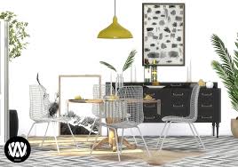 Sims 4 Dining Room Sims 4 Custom Content Wondymoon Sims 4 Cc Furniture Living Rooms Living Room Sets Living Spaces Dining Tables